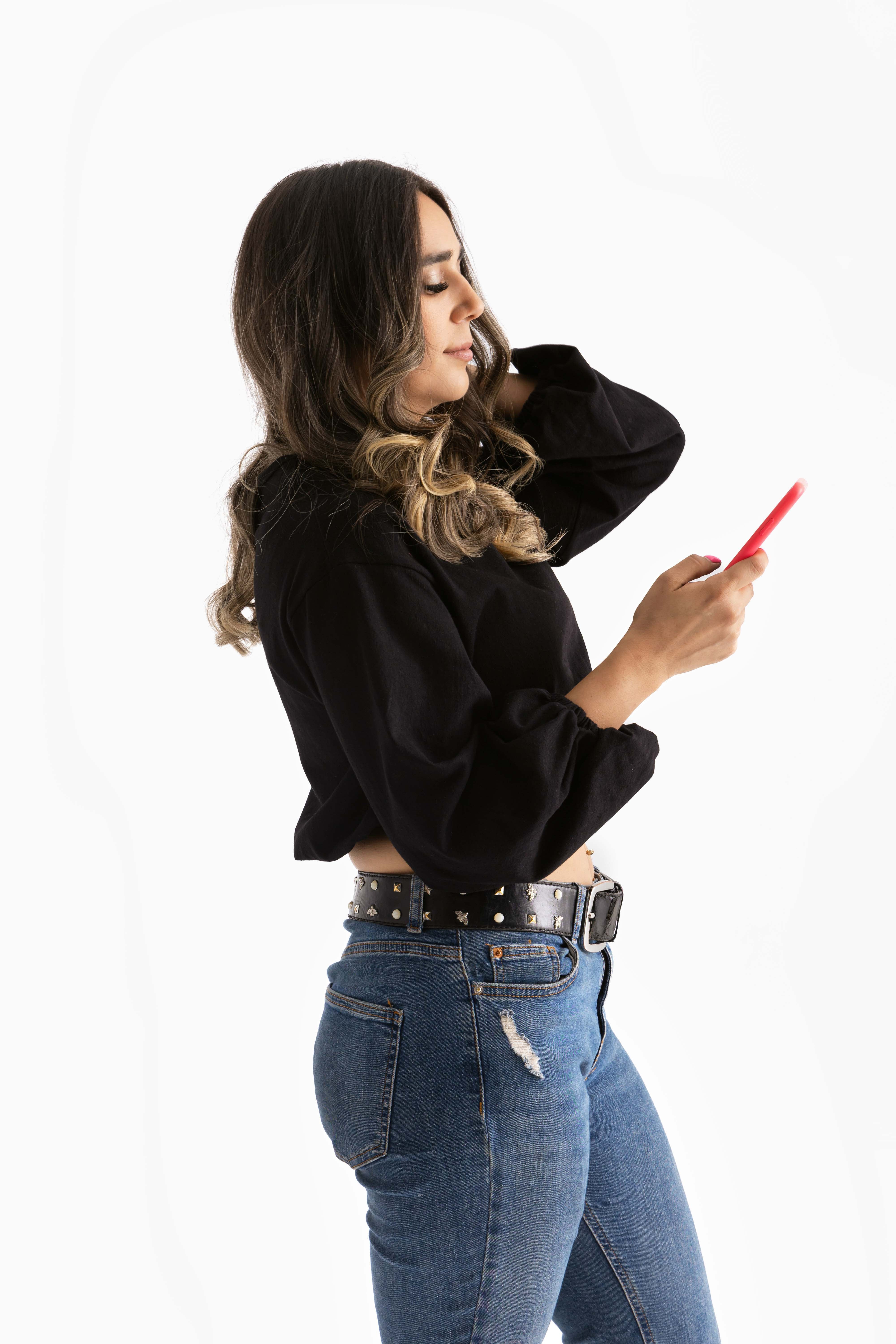 Puff Sleeve Crop Top - MAG