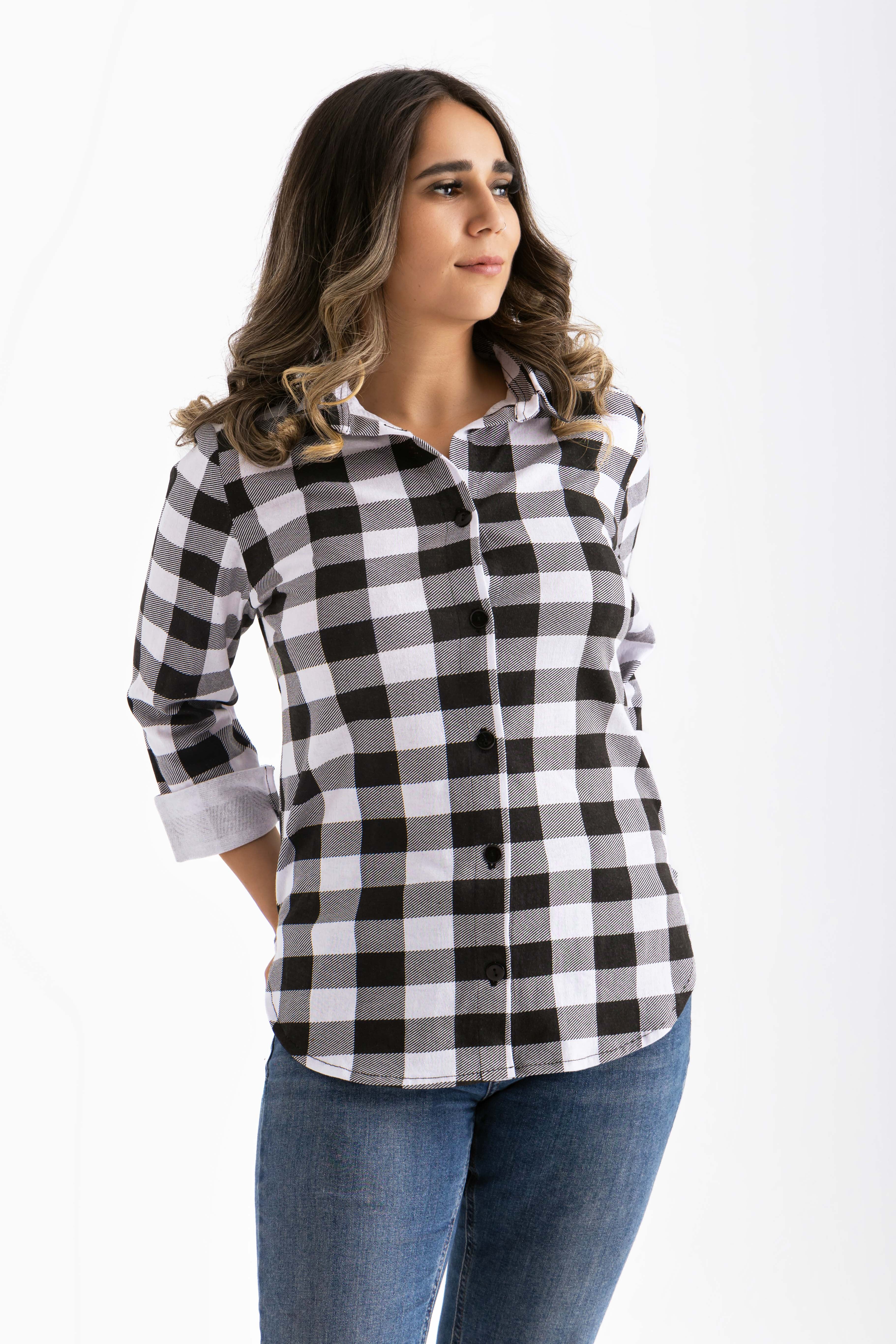 Checkered Button Up Shirt - MAG