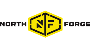 North Forge logo with yellow and black design on a white background