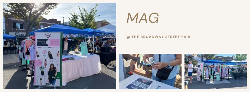 MAG Clothing at the Broadway Street Fair - A Day to Remember!