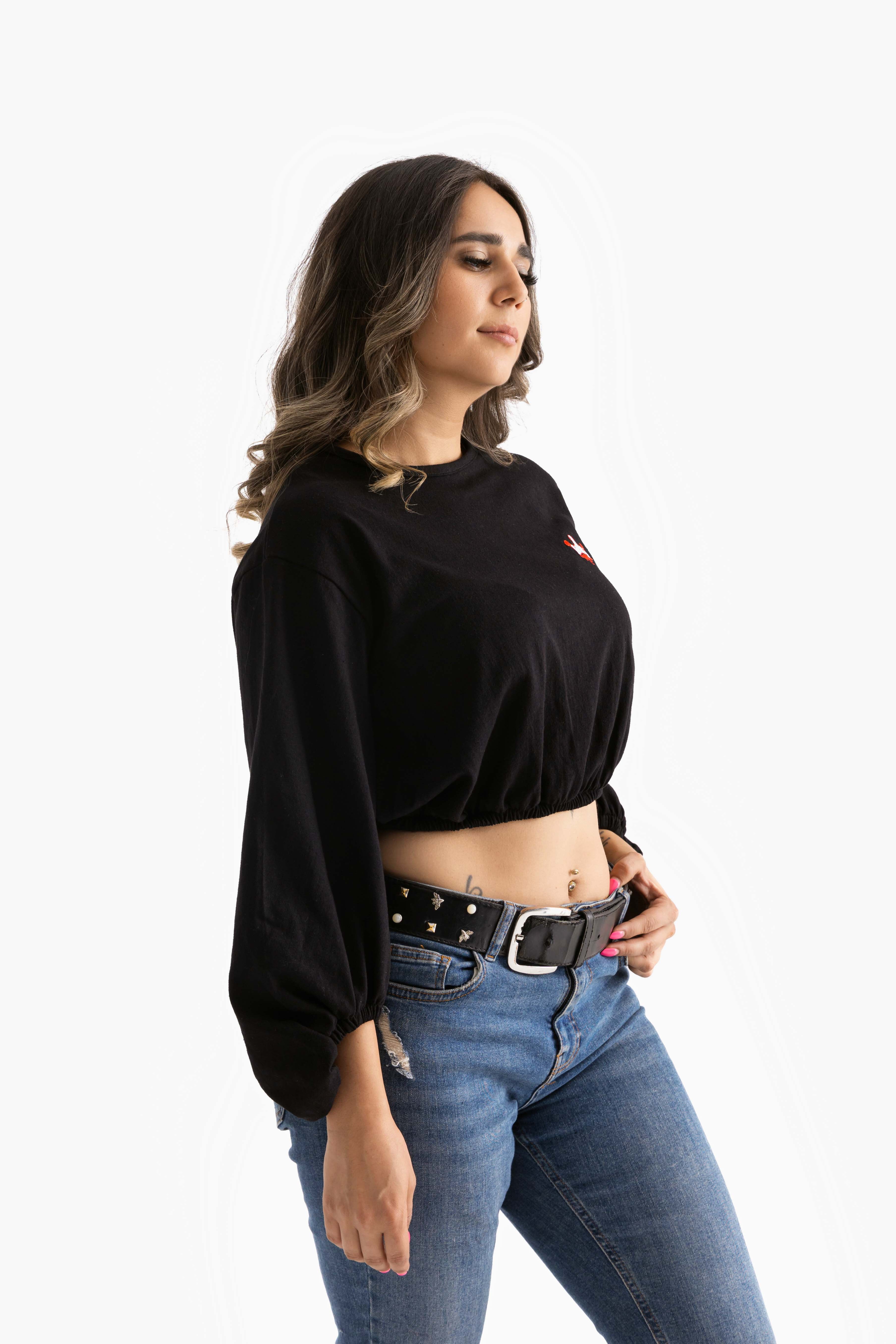 Black / 65% cotton-35% polyester / Medium