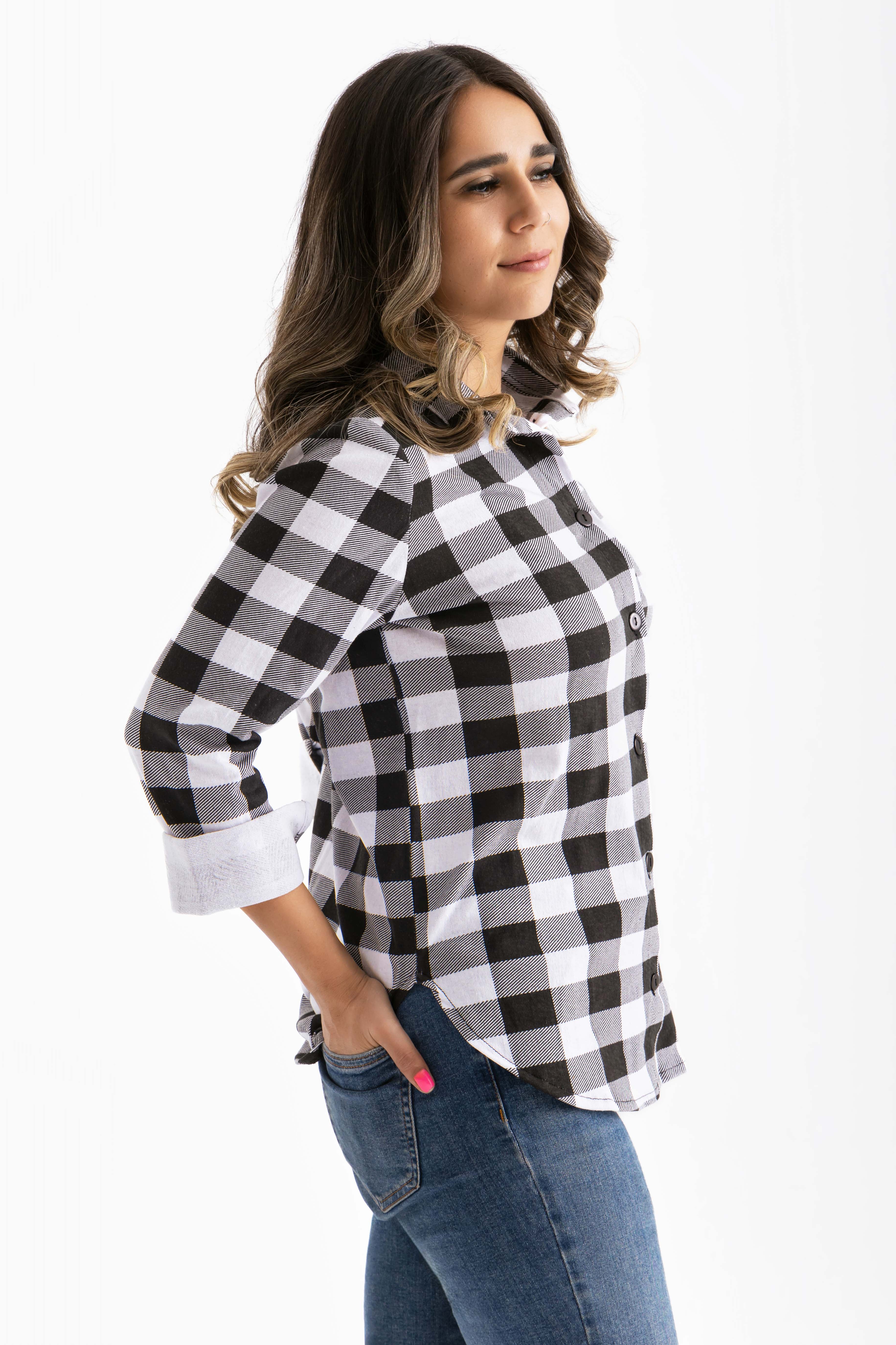 Checkered Button Up Shirt - MAG
