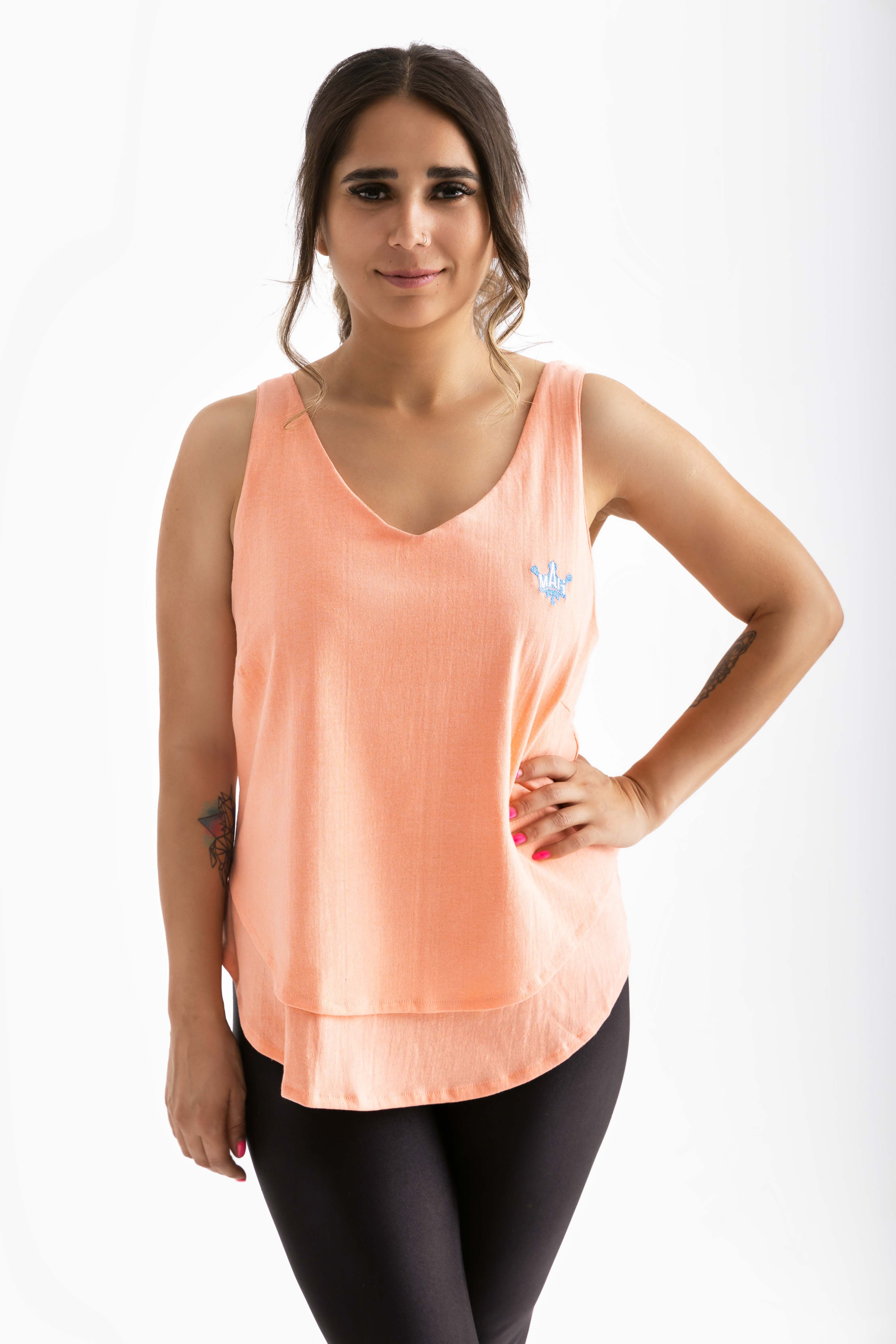 Pastel orange / 65% cotton-35% polyester / X-Large
