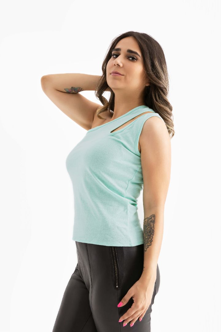 pastel Green / Medium / 65% cotton-35% polyester