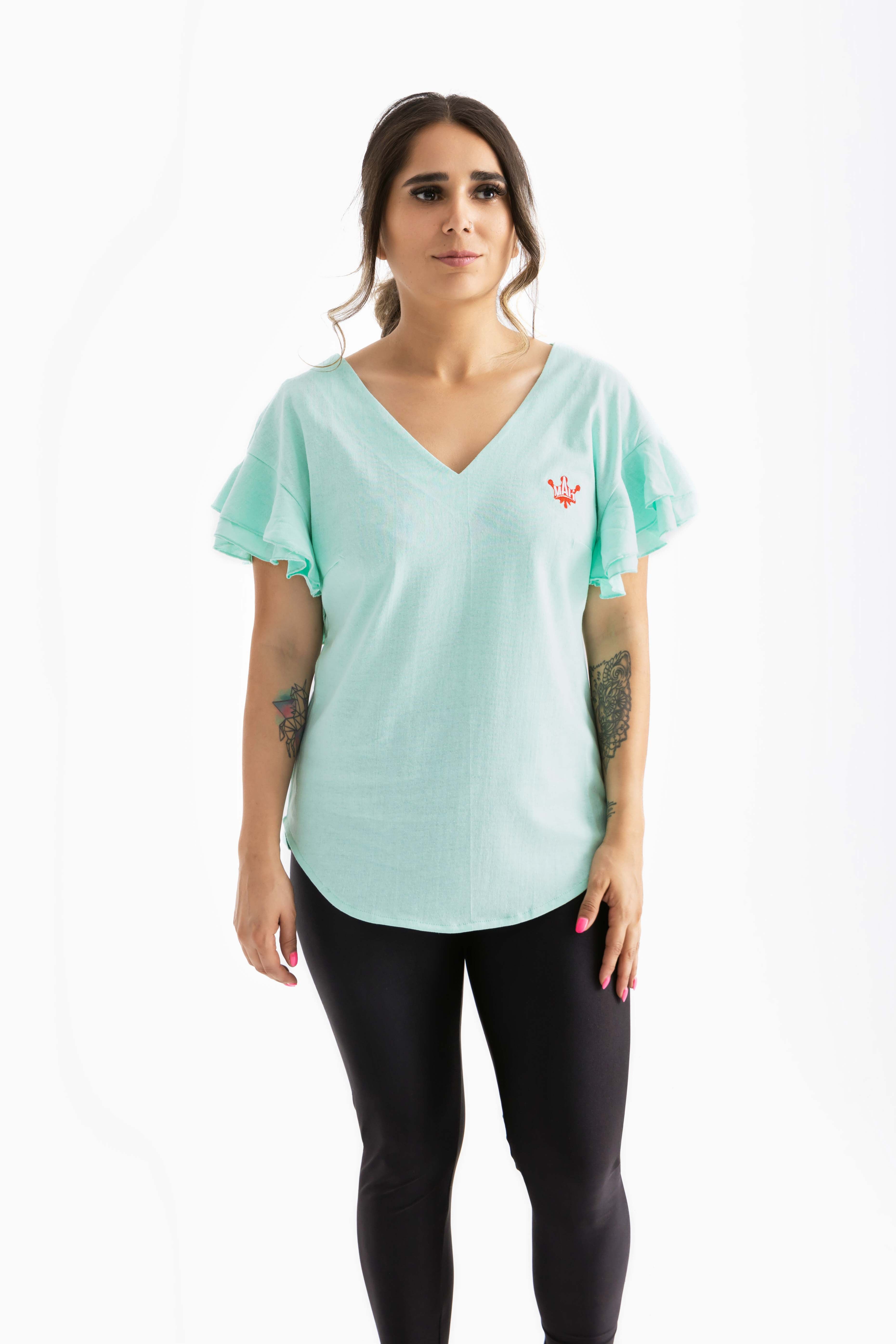 pastel Green / Medium / 65% cotton-35% polyester
